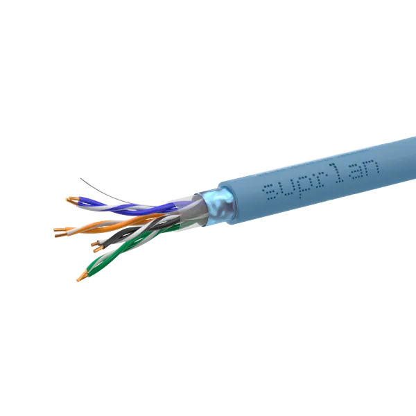 Витая пара SUPRLAN Premium F/UTP 5e 4x2x0.52 Cu нг(А)-LSLTx Project In. 305м (RUS Синий)