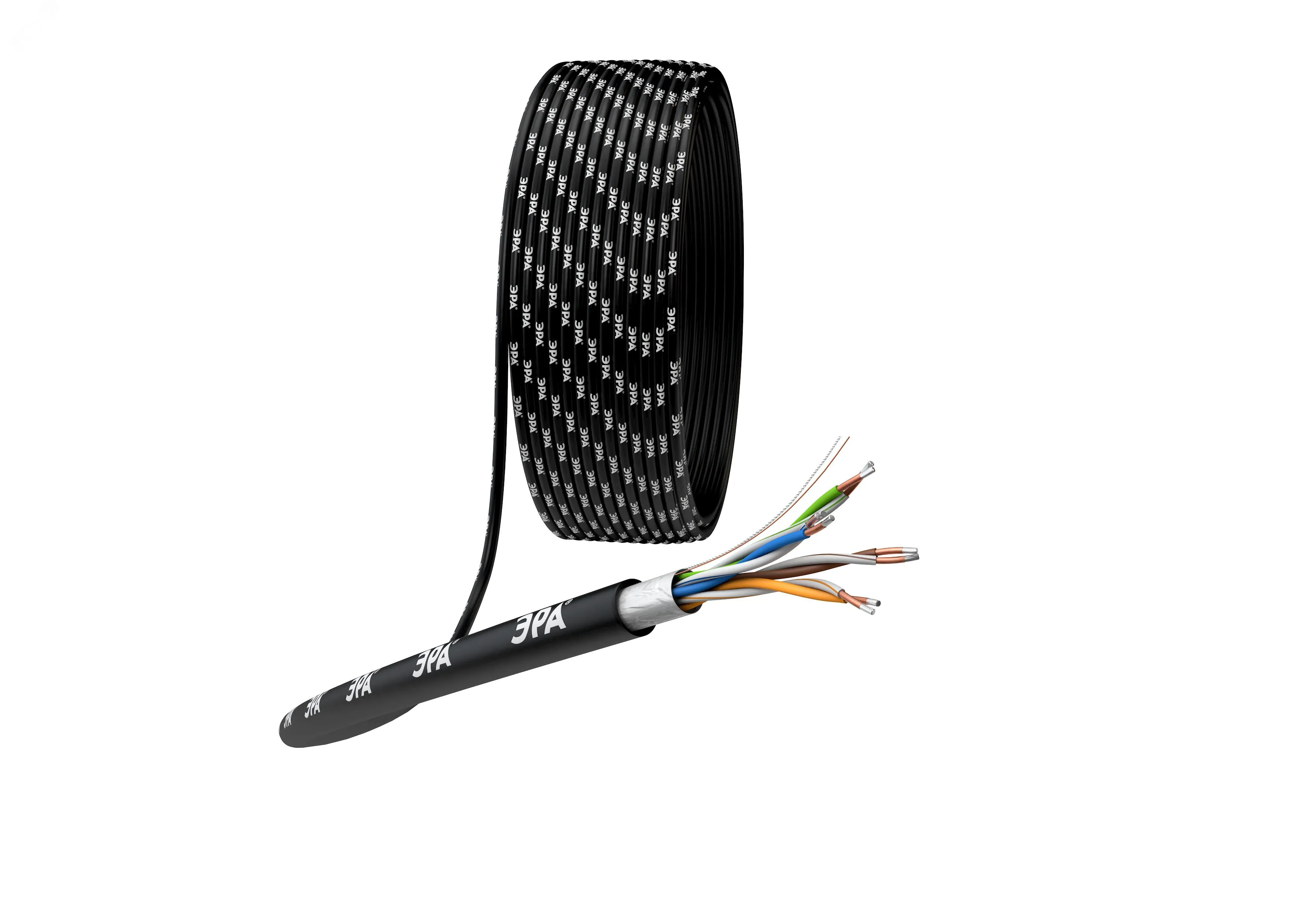 Витая пара F/UTP 4x2x24AWG Cat5e CCA PE OUTDOOR 305м SIMPLE