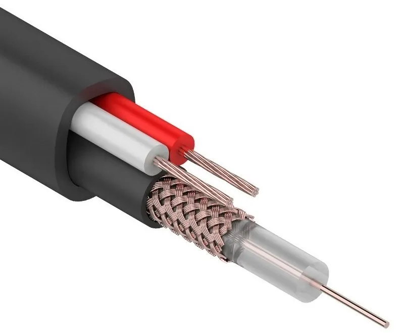 REXANT 01-4015 Кабель КВК-П-1,5+2x0,75 мм? (Cu/Cu) черный, 200 м