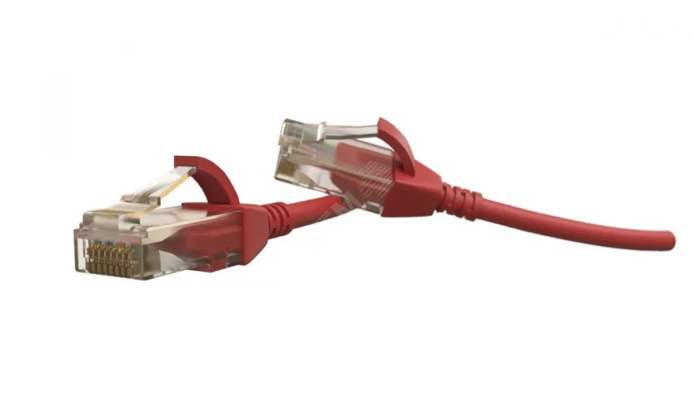Патч-корд PC-LPT-UTP-RJ45-RJ45-C6-5M-LSZH-RD U/UTP категория 6 5 м красный