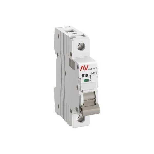 Выключатель автоматический av-6 1p 10a (b) 6ка averes EKF MCB6-1-10B-AV