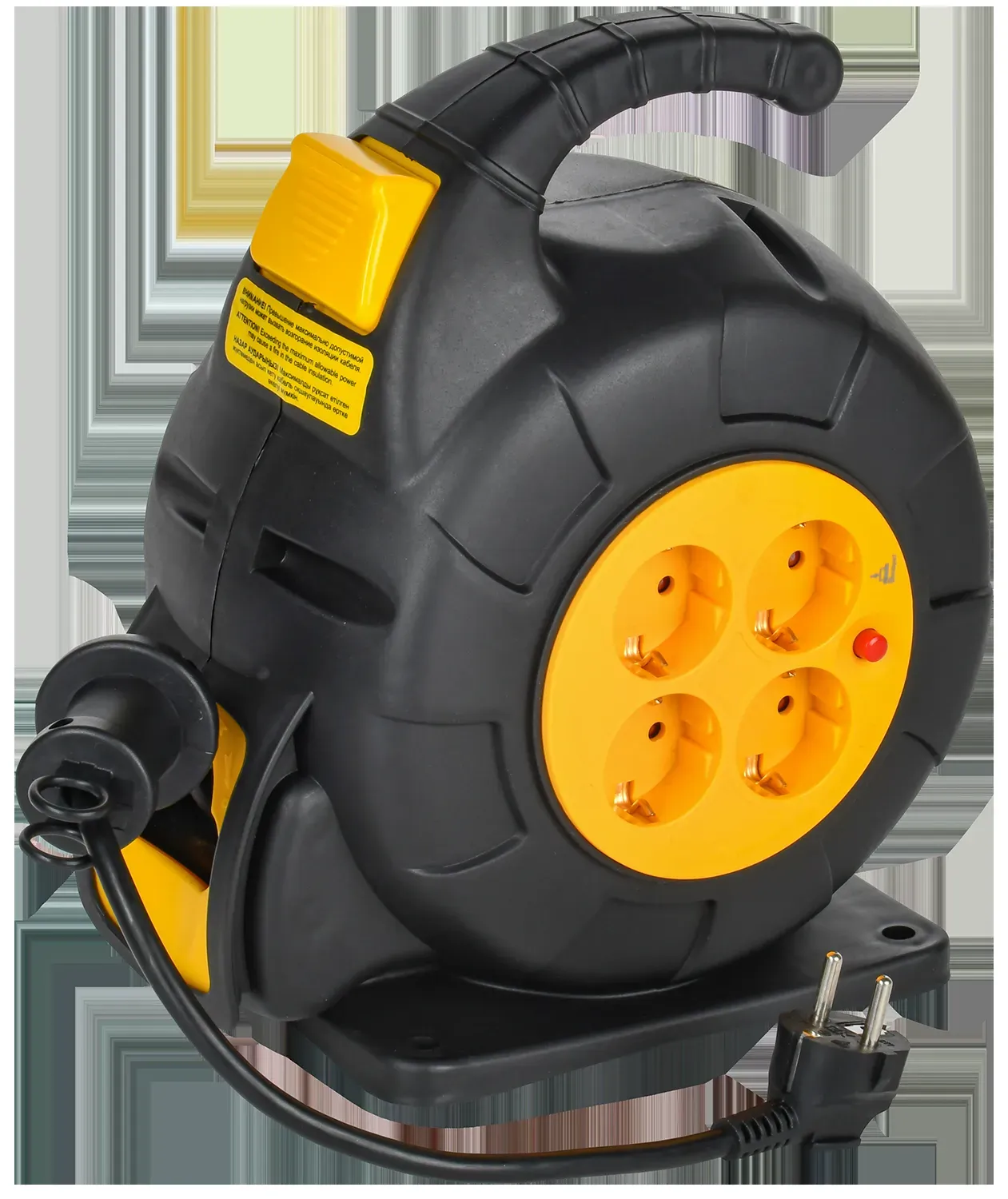 TWIST Катушка УК10 4мест. 2P+PE/10м 3х1,5мм2 автосм. IEK IEK TW-KP27-16-04-10