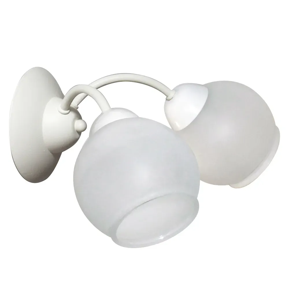 Светильник Лера 528 бел. муар (Плафон 8248) НББ 01-2х60-109 Е27 ИМ настенный ЭЛЕТЕХ 1005405210