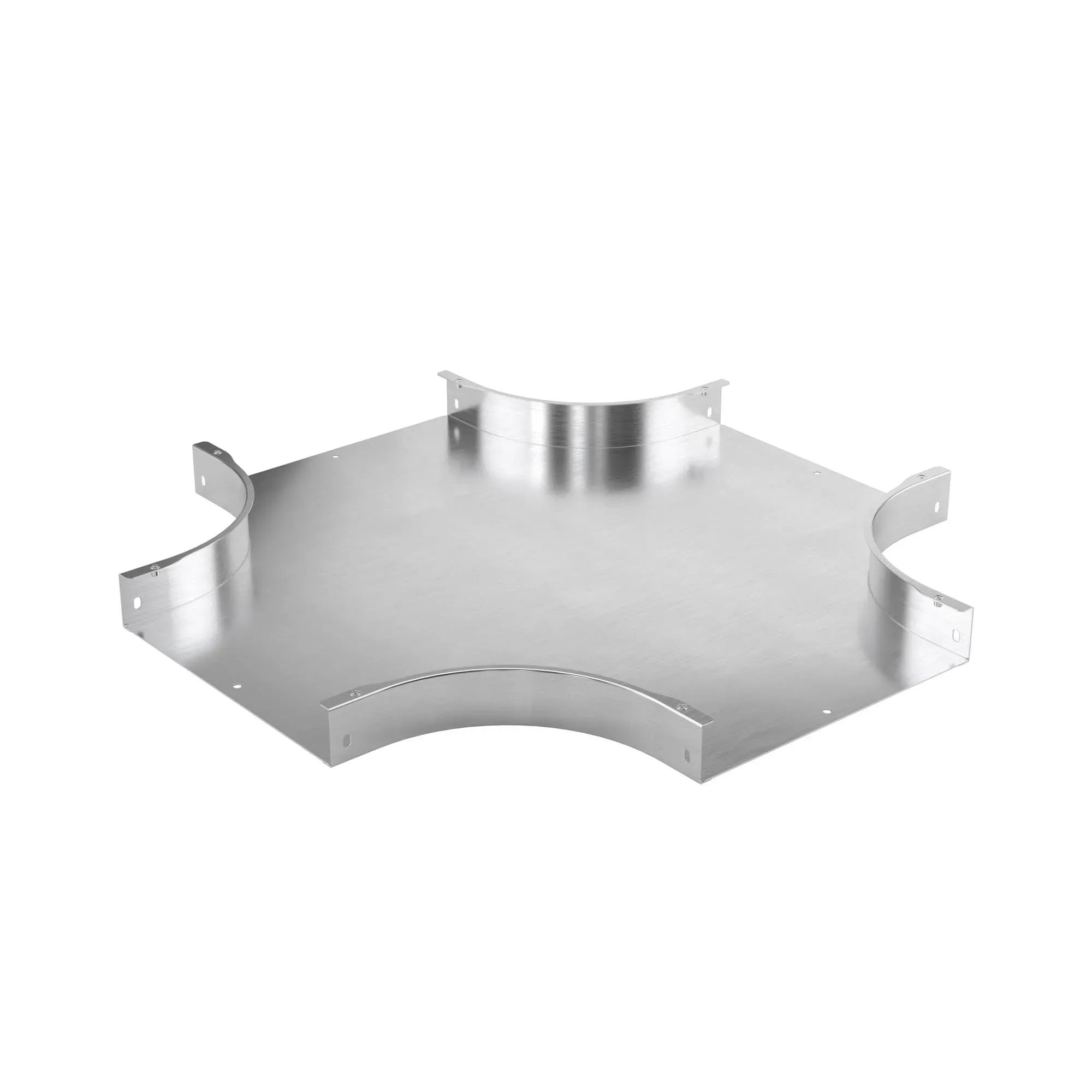 Перегородка SEP для вертикального внешнего угла 90° H100, R900,  в комплекте с крепежными элементами и соединительными пластинами, необходимыми для монтажа, цинк-ламельная DKC LSD91090KZL