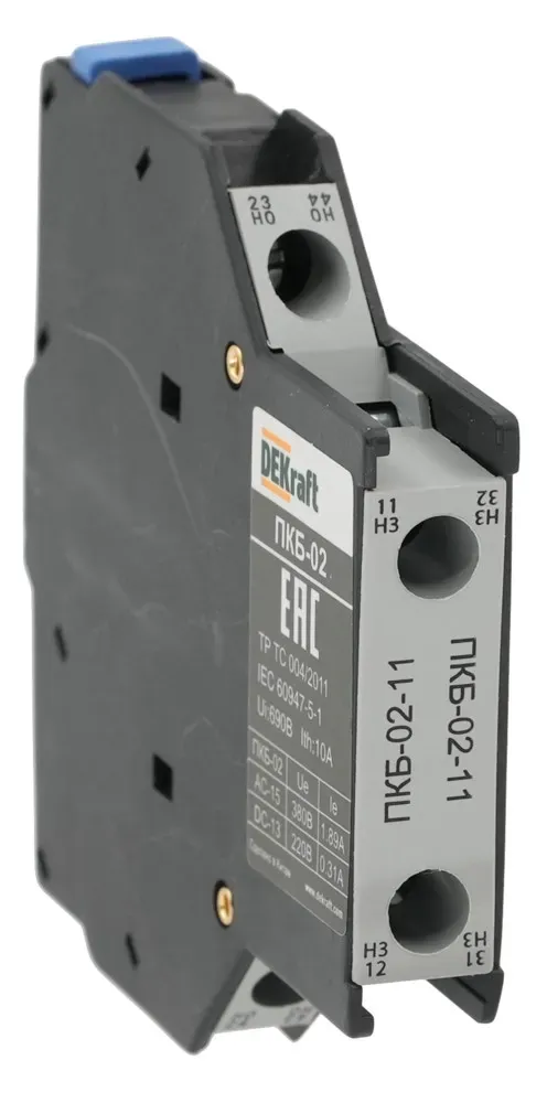 Приставка контактная боковой установки 1НО+1НЗ ПКБ-02 SE (Dekraft) 22178DEK