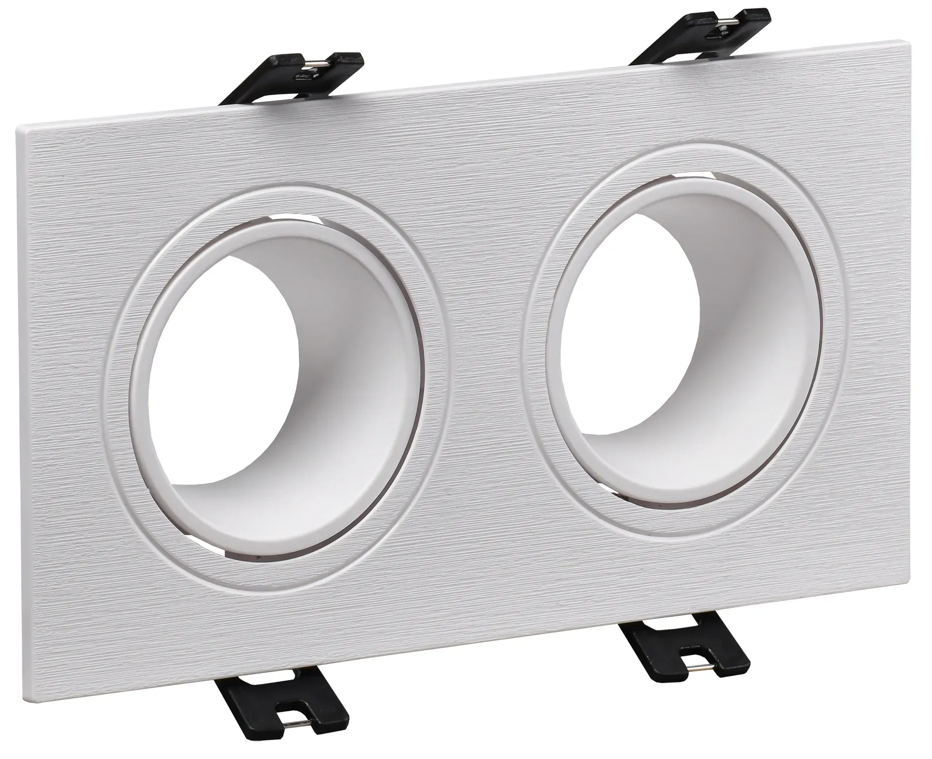 LIGHTING Светильник 4102 встраиваемый под лампу 2хMR16 квадрат пластиковый белый IEK IEK LT-UVB0-4102-GU05-2-K01