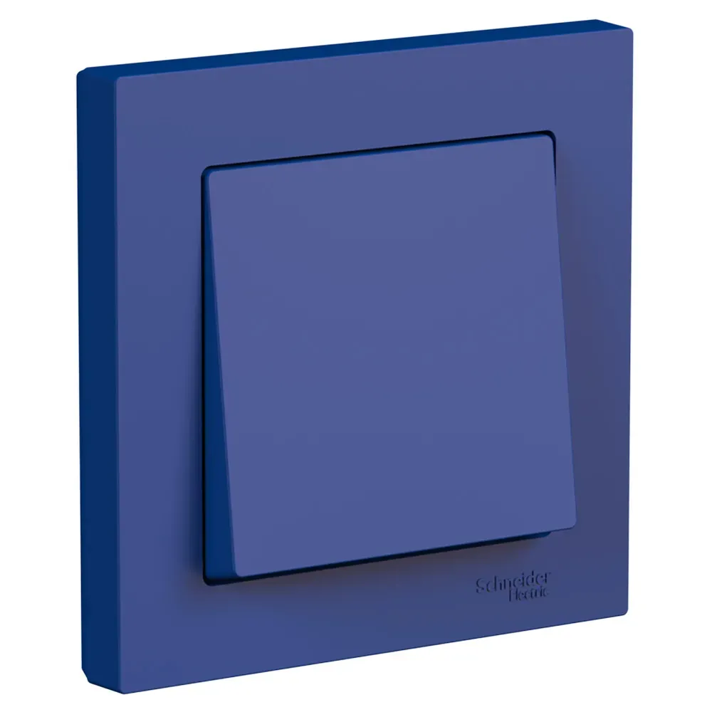 ATLASDESIGN выключатель одноклавишный, сх.1, 10АХ, в сборе, АКВАМАРИН SE (Потенциал) ATN001112