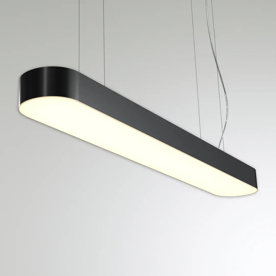 Светильник светодиодный RVE-LBX-LARGO-S-1200-P (Овал 1200х163х100мм 29Вт Подвесной 4000К Белый) RVElektro RVE00000489