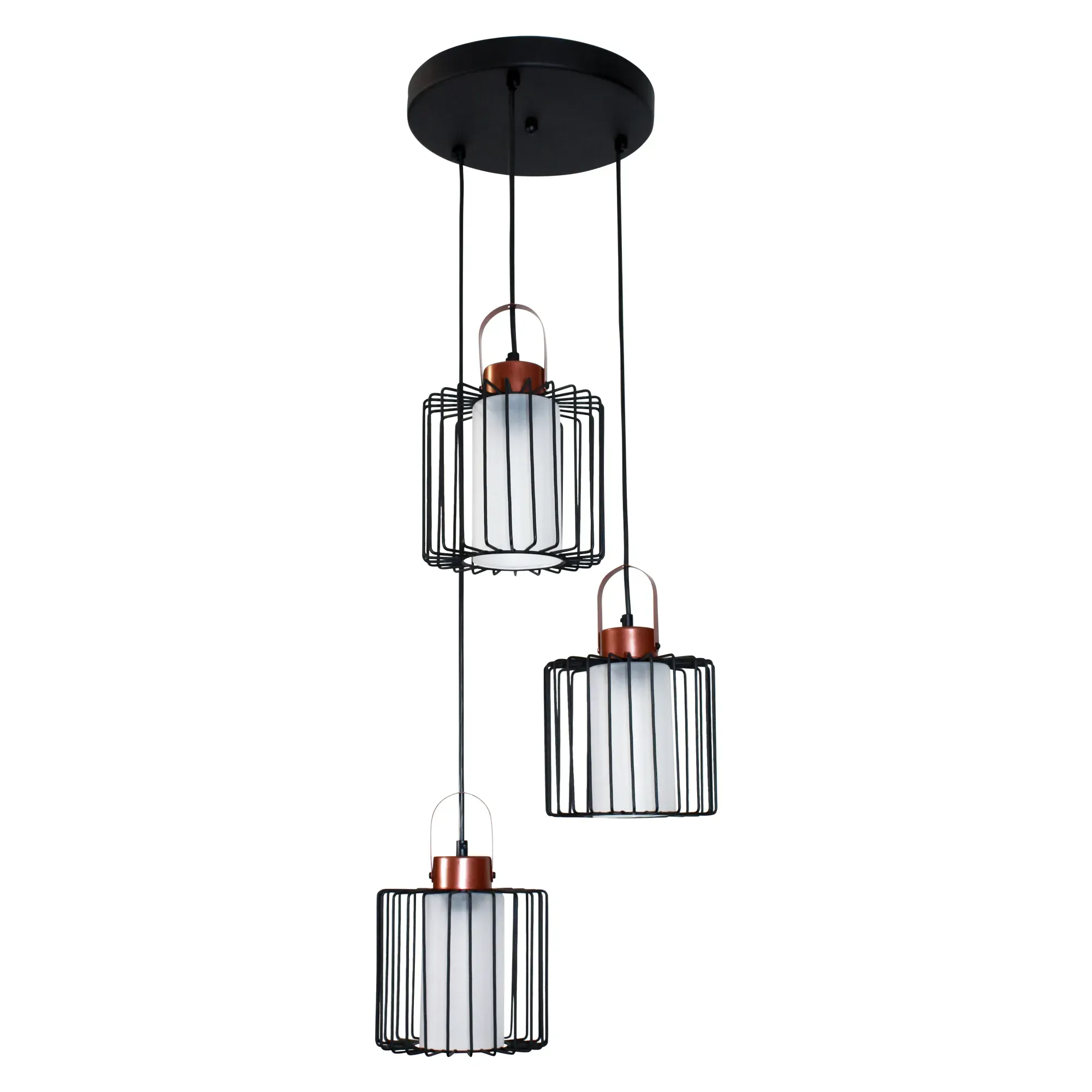 Светильник Манго 231 черн.муар медь (Плафон 9001) НСБ 01-3х60-167 Е27  подвесной ЭЛЕТЕХ 1005405089