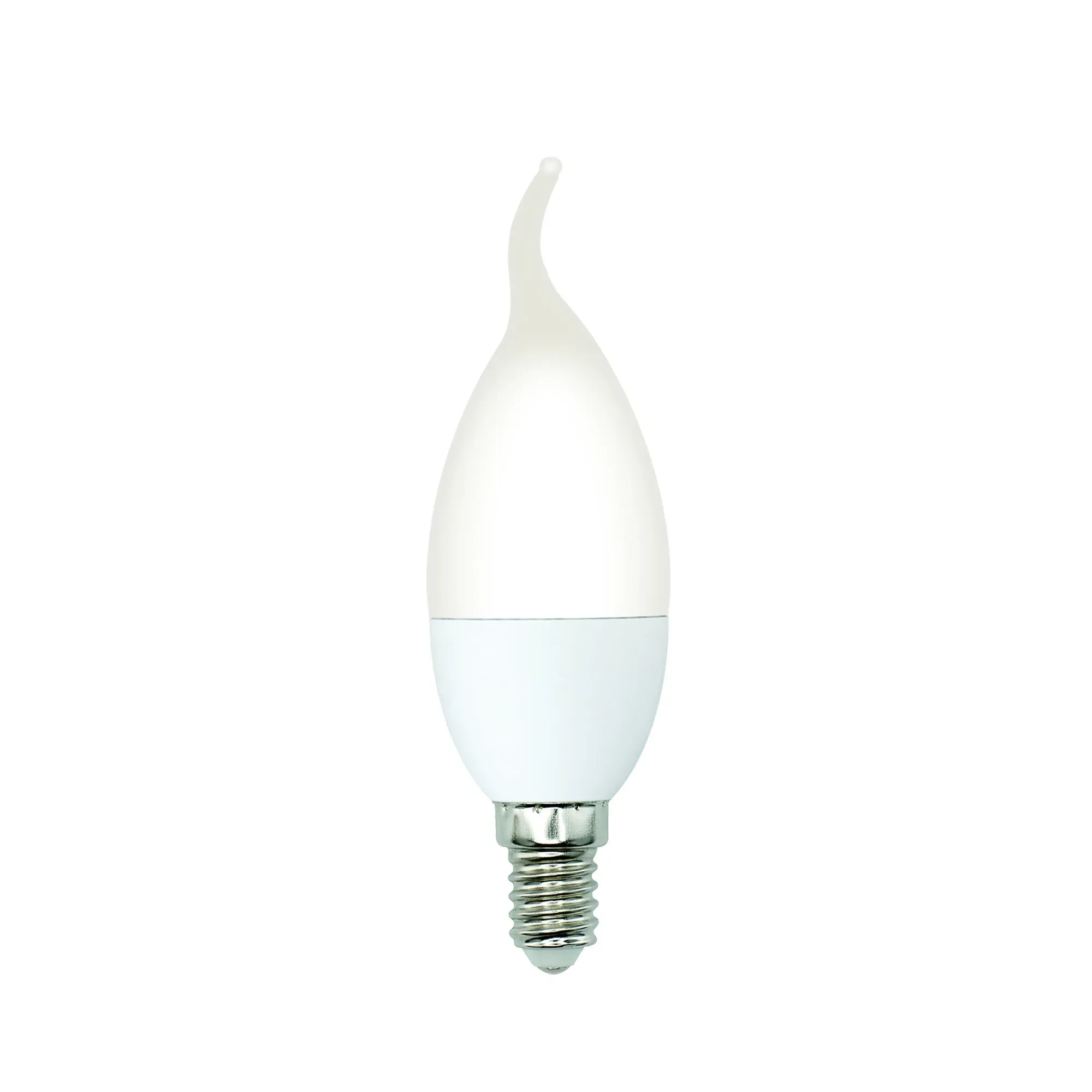 Лампа светодиодная LED-CW37-5W/4000K/E14/FR/SLS Форма свеча на ветру матовая Белый свет (4000K) ТМ Volpe Uniel ul-00008800