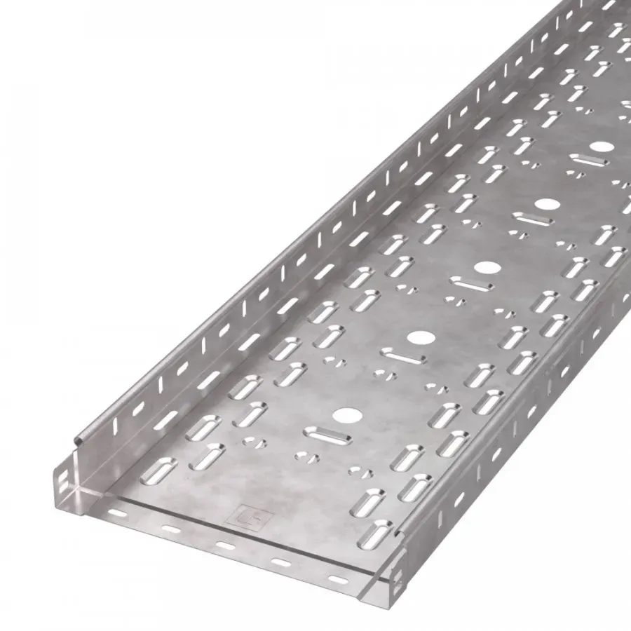 Лоток перфорированный стандарт inox (aisi 409) 300х50х3000 (0,8 мм) (6 м/уп) ПРОМРУКАВ PR16.2420