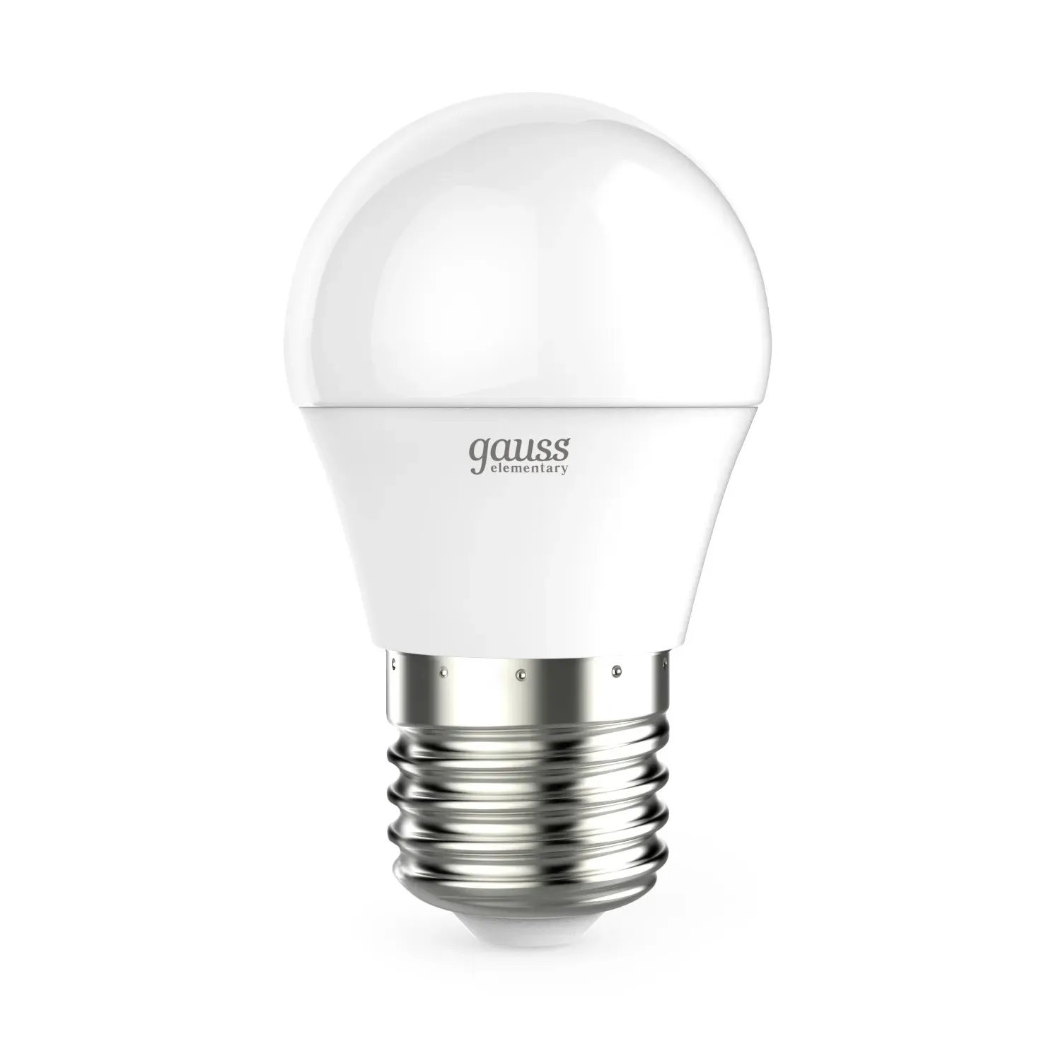 Лампа светодиодная led 8 вт 560 лм 6500к ac180-240в e27 шар p45 холодная  elementary gauss GAUSS 53238