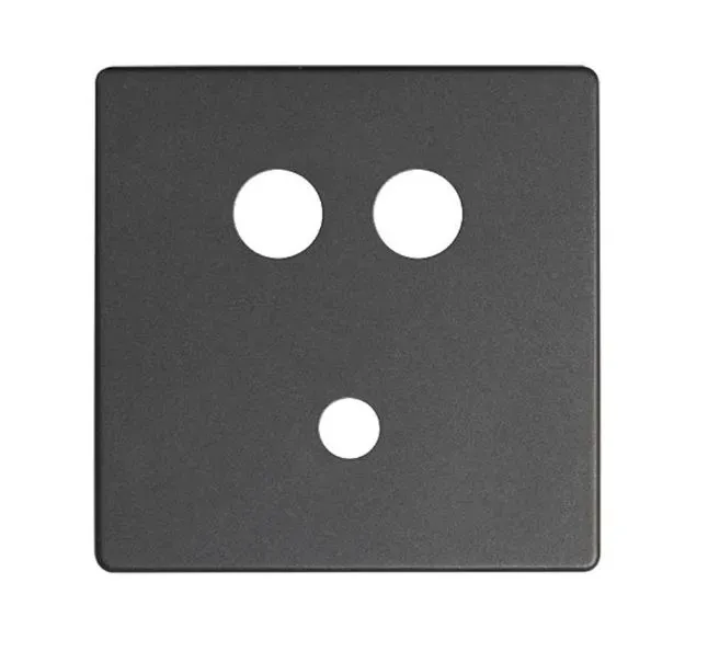 Накладка для коннектора мини-джек + 2RCA, S82, S82N, S82 Detail, графит Simon 8201092-038