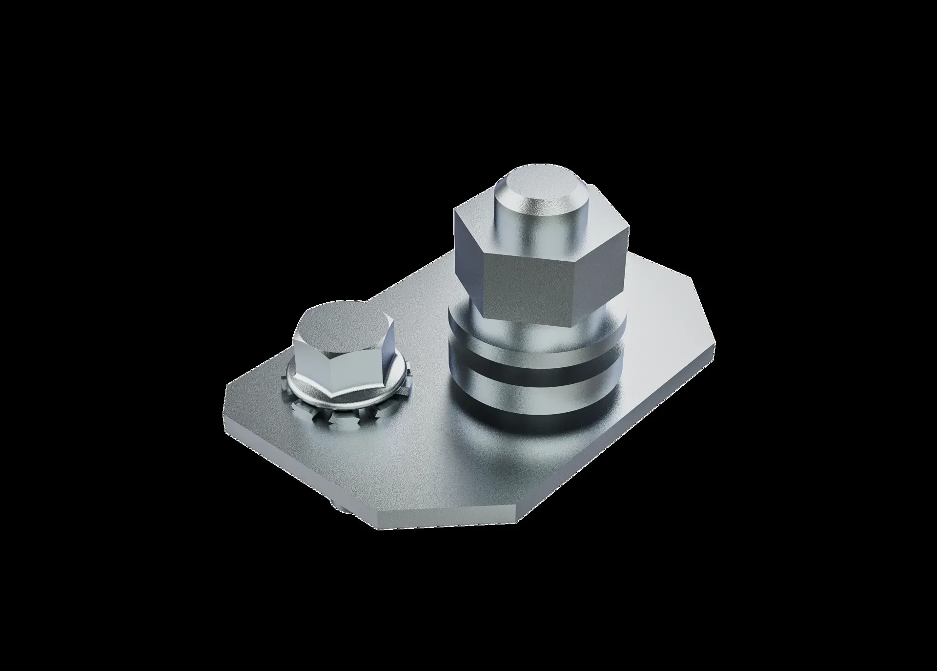 Комплект пластины заземления М8 RS52 (1 шт) УЗОЛА U8015060601