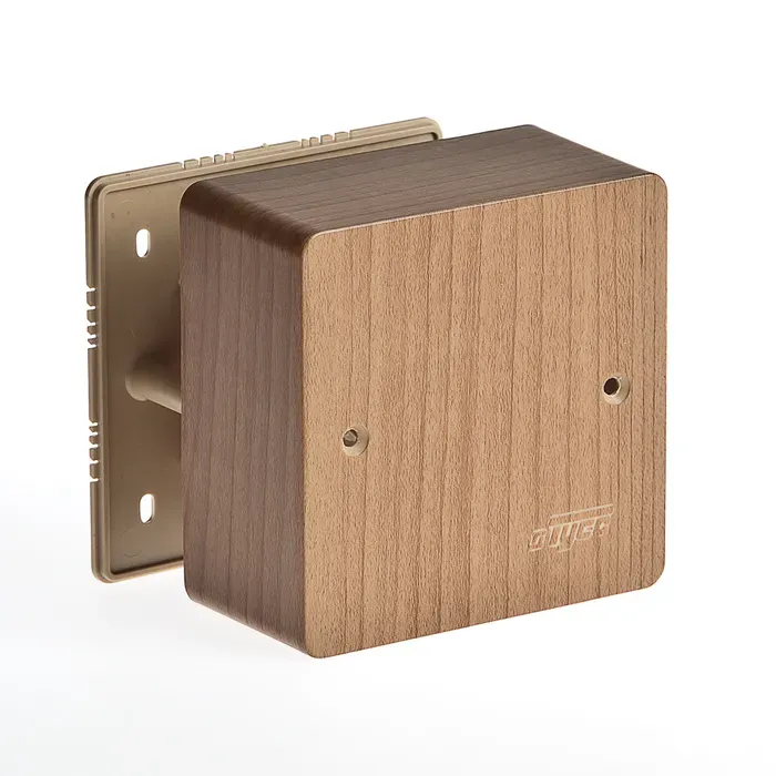 Коробка универсальная 85х85х45 для кабель-каналов бук RUVinil 65015-38М