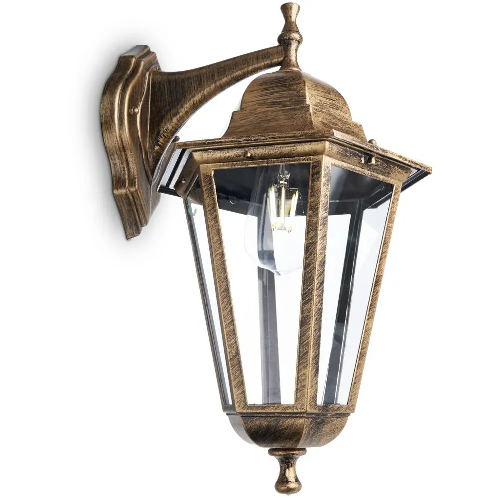 Светильник НБУ-100w вниз,Е27,IP44,чер.зол.Feron FERON 11137