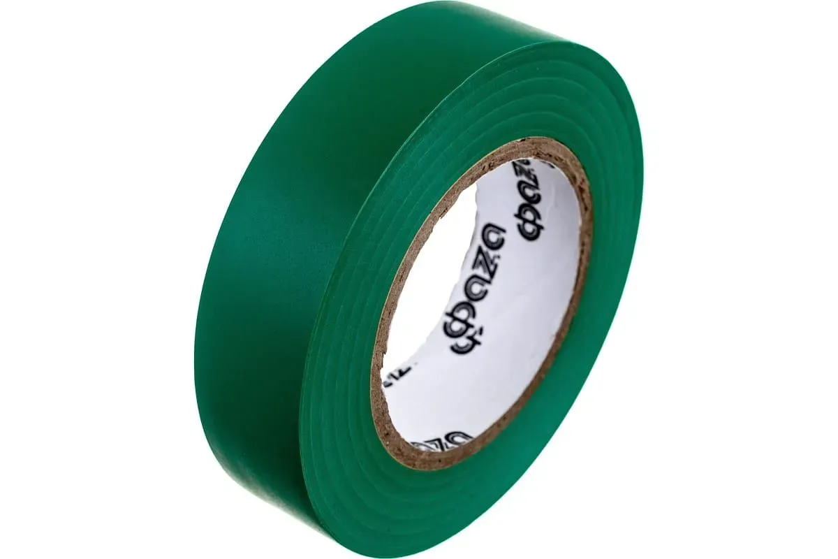 Изолента TP-1520 15мм/20м 0.13мм (зел.) Jazzway 5013360