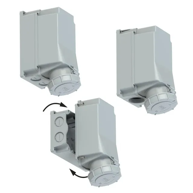 Розетка настенная 125А/400V/3P+N+E/IP67 Alpenbox 00-00002342