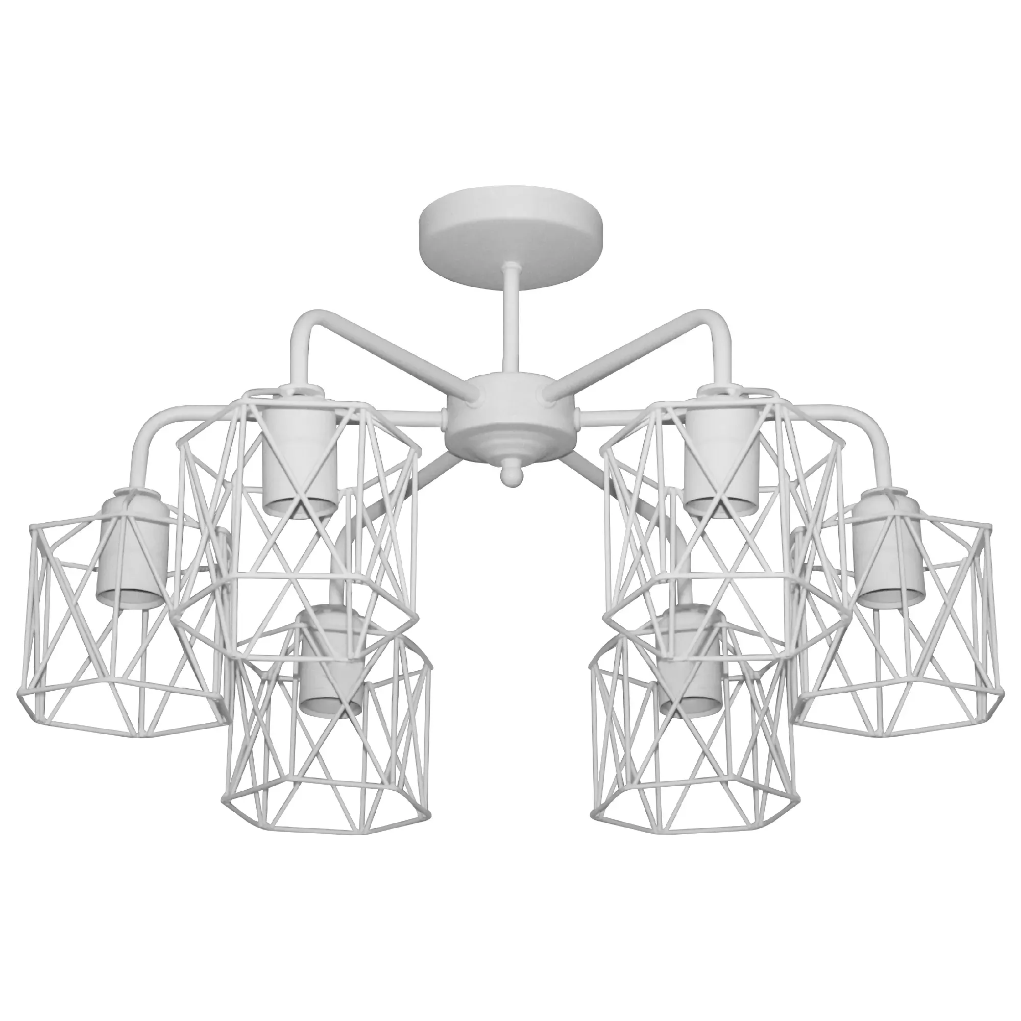 Светильник Стелла 161 бел.муар НПБ 01-6х60-142 Е27 ИУ ЭЛЕТЕХ 1005404670