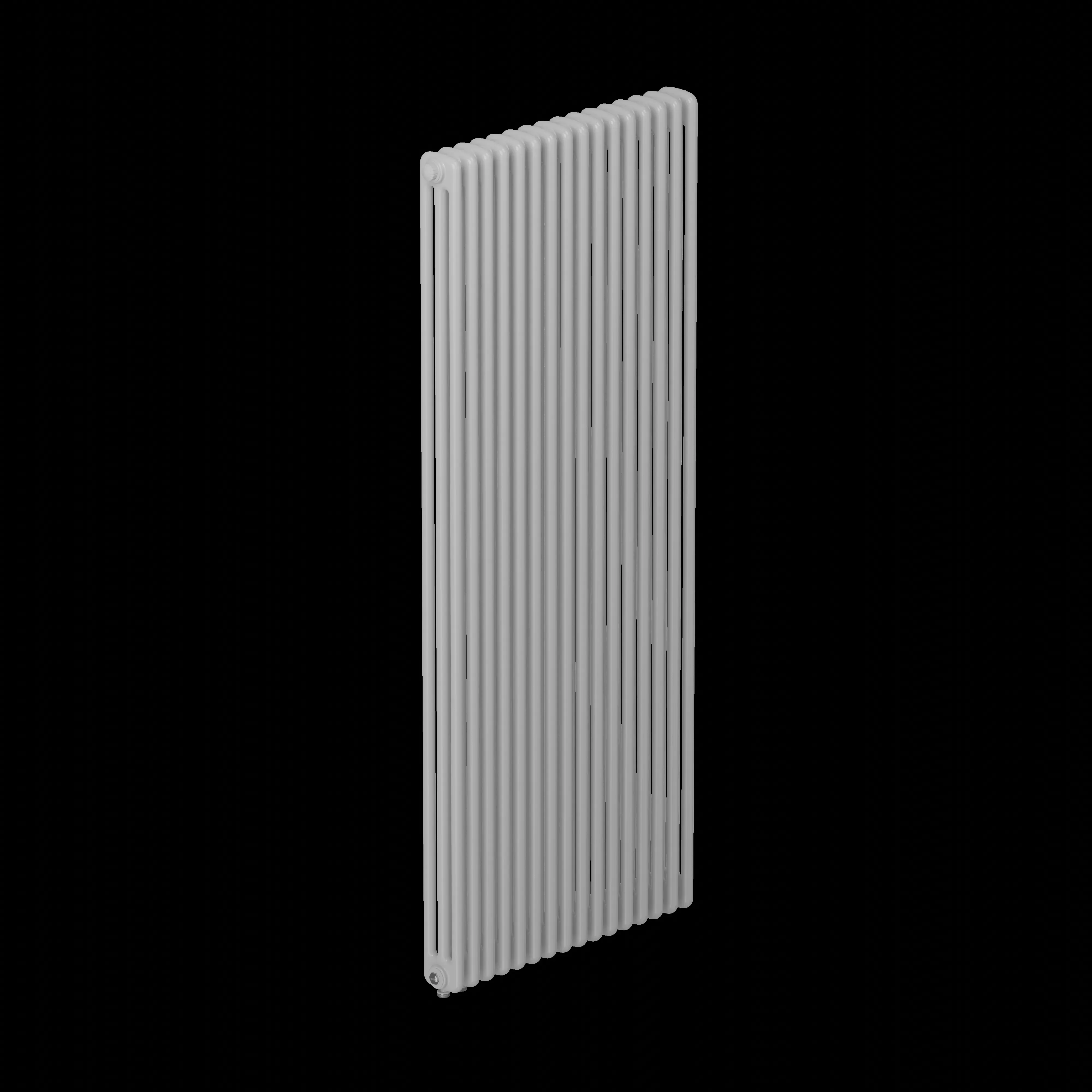 Радиатор трубчатый настенный трехрядный 1800/107/14 нижнее сдвоенное подключение с клапаном Rifar RG0091H7E4LETA