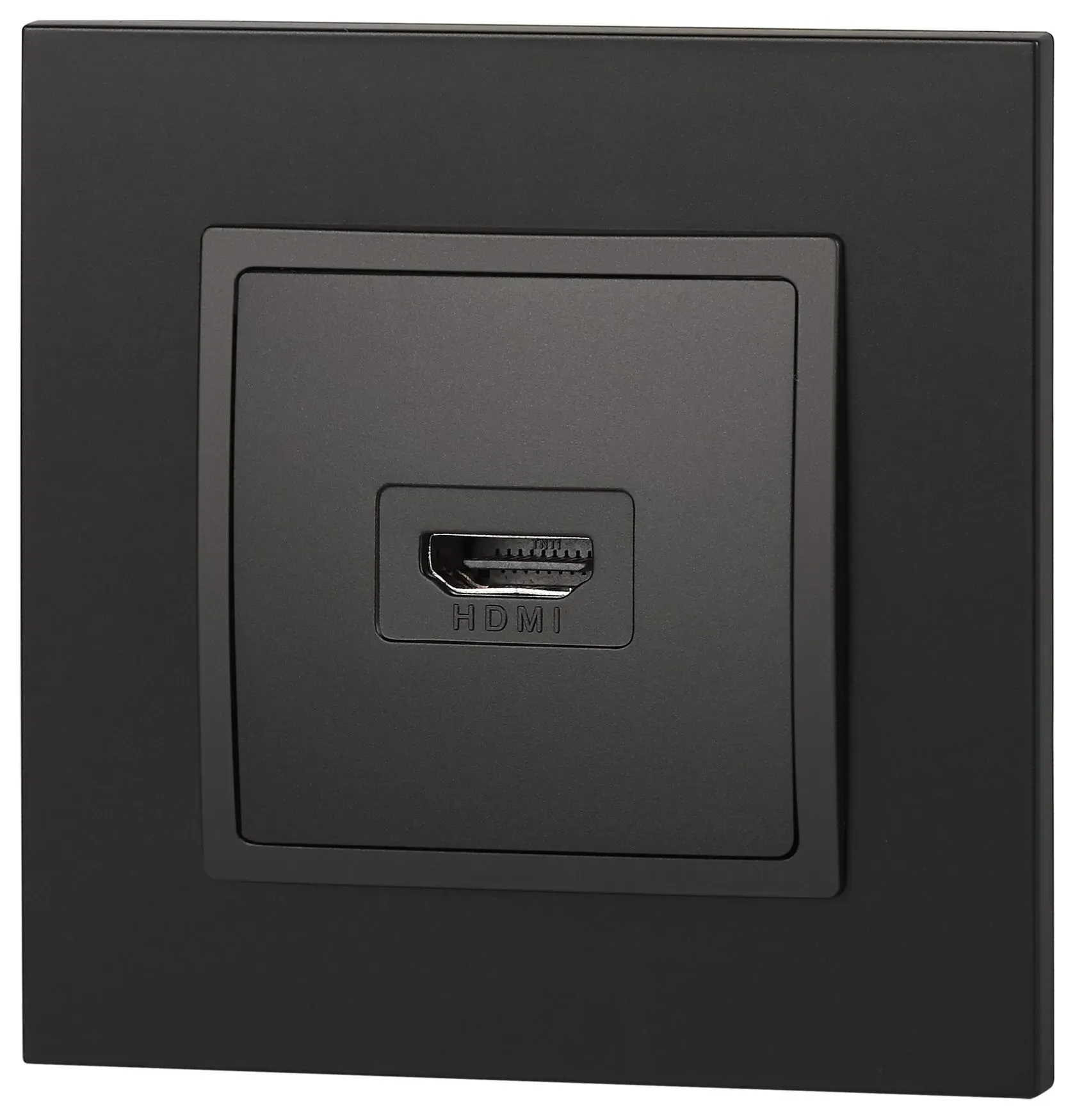 Розетка HDMI, Эра Elegance, антрацит, 14-3114-05 Б0034336