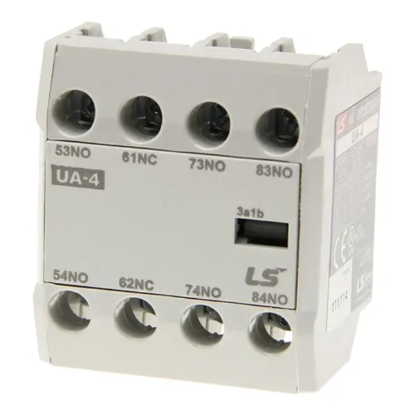 Дополнительный контакт UA-4 3NO+1NC, фронтальный, для контакторов Meatsol MC-185a~800a LSIS Co 83361634050
