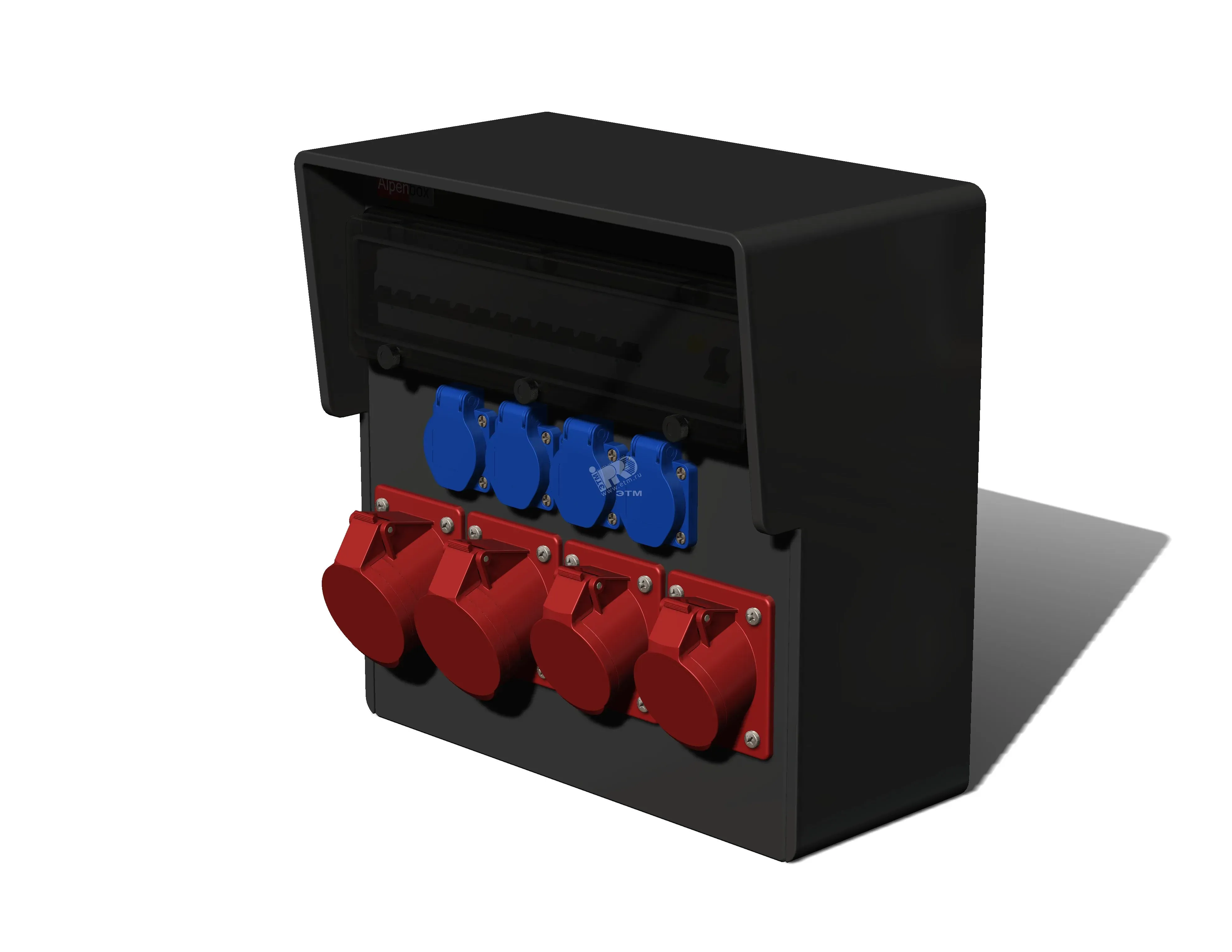 Устройство распределительное настенное твердая резина IP44 63A корпус 370х370х203 AlpenBox 00-00001909