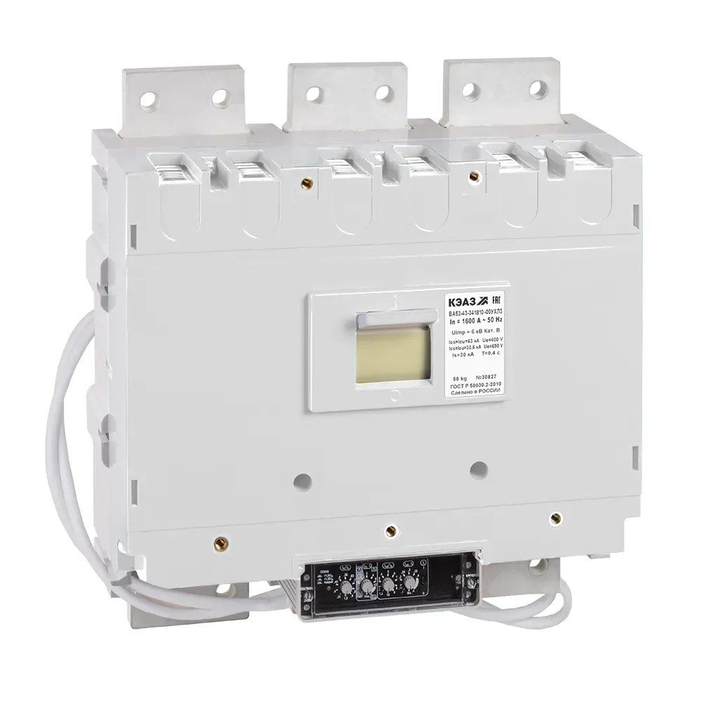 Выключатель автоматический ва53-43-344710-1600а-690ac-нр230ac/220dc-ухл3 КЭАЗ 108269