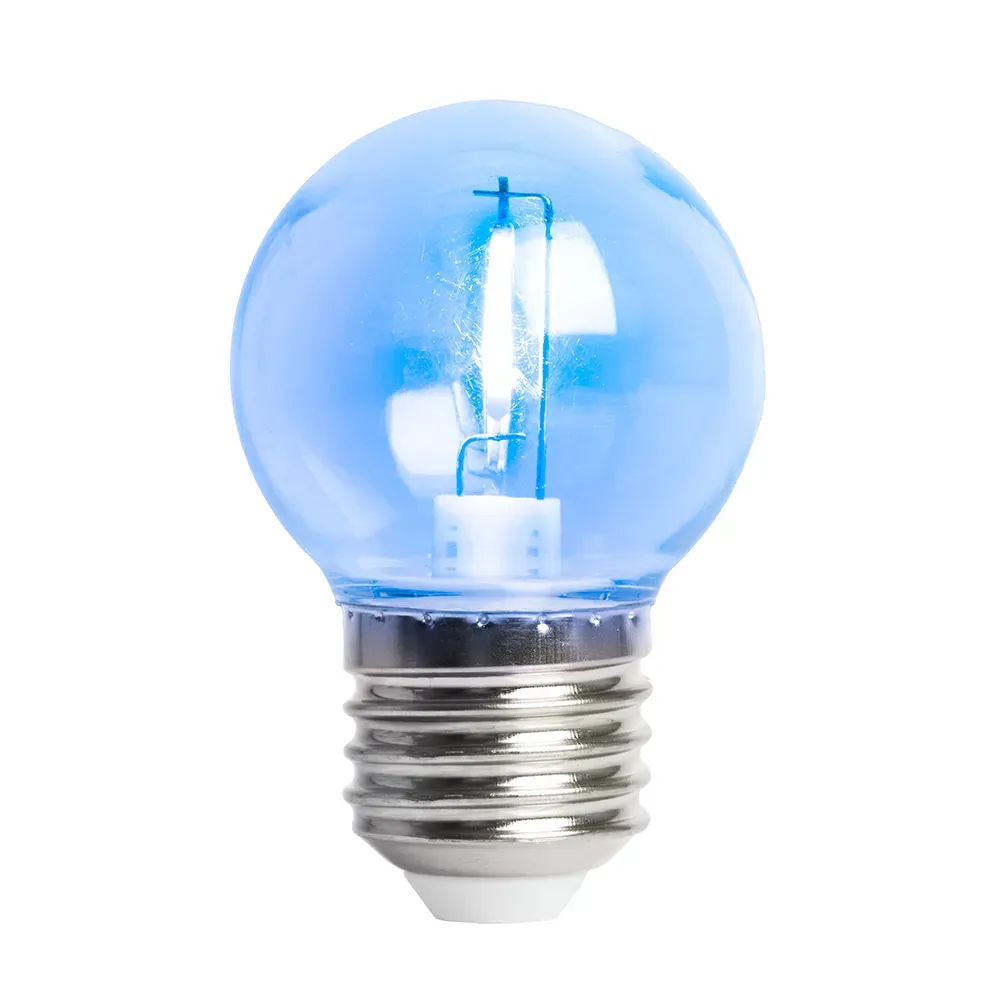 Лампа светодиодная LED 2вт Е27 синий шар