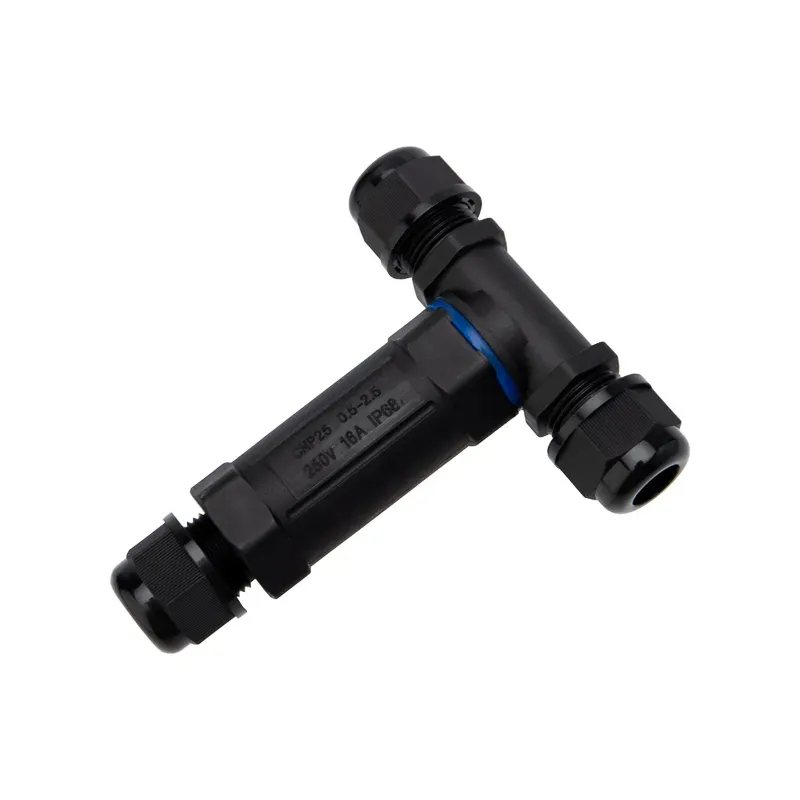 Кабельный коннектор T-образный (3PIN 0,5-2,5мм2) IP68, REXANT REXANT 07-5962