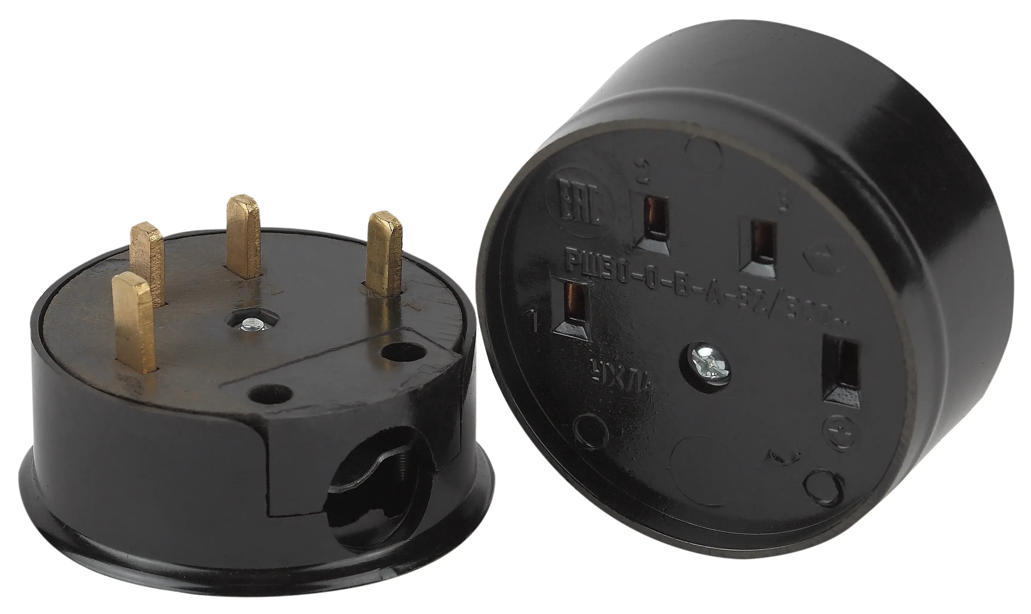 Соединитель intro электрический 3p+n (сэ 30-в-а-32/380), 32а-380в, оу, карболит (6/36/864), (разъем рш-вш 32а 380в 3p+pe(оу)) ЭРА Б0050375