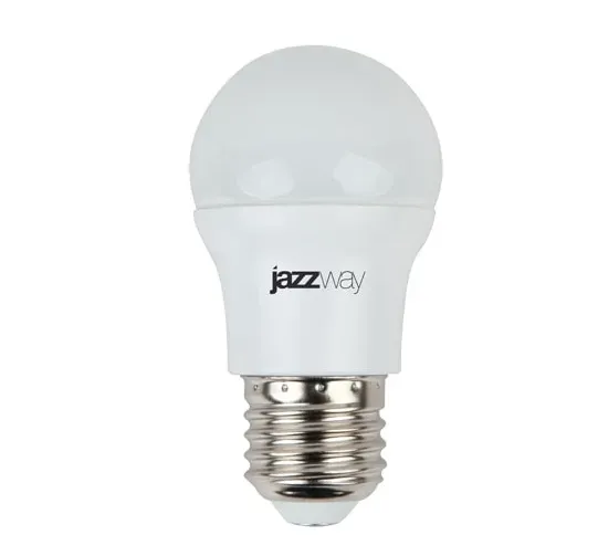 Лампа светодиодная led 7вт e27 530лм 230v/50hz теплый матовый шар sp JAZZWAY 1027863-2