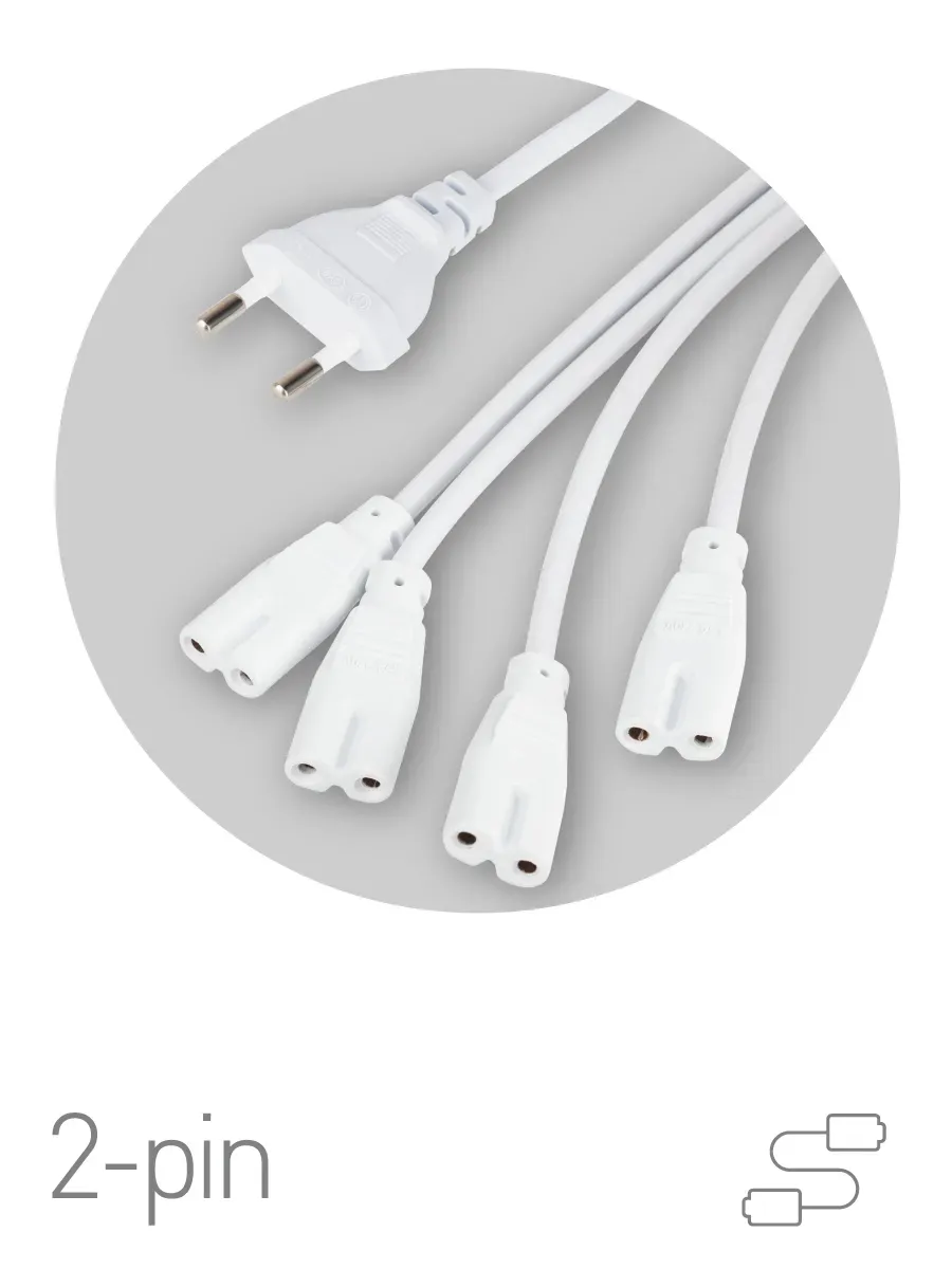 Разветвитель сетевой для фитолампы для подключения 4 светильников FITO 4х IEC C7 (2 pin) ЭРА Б0061036