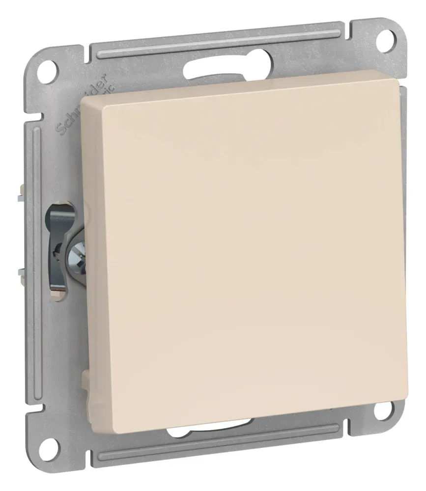 ATLASDESIGN 1-клавишный ВЫКЛЮЧАТЕЛЬ 2-полюсный, 10А, мех., БЕЖЕВЫЙ SE (Потенциал) ATN000221