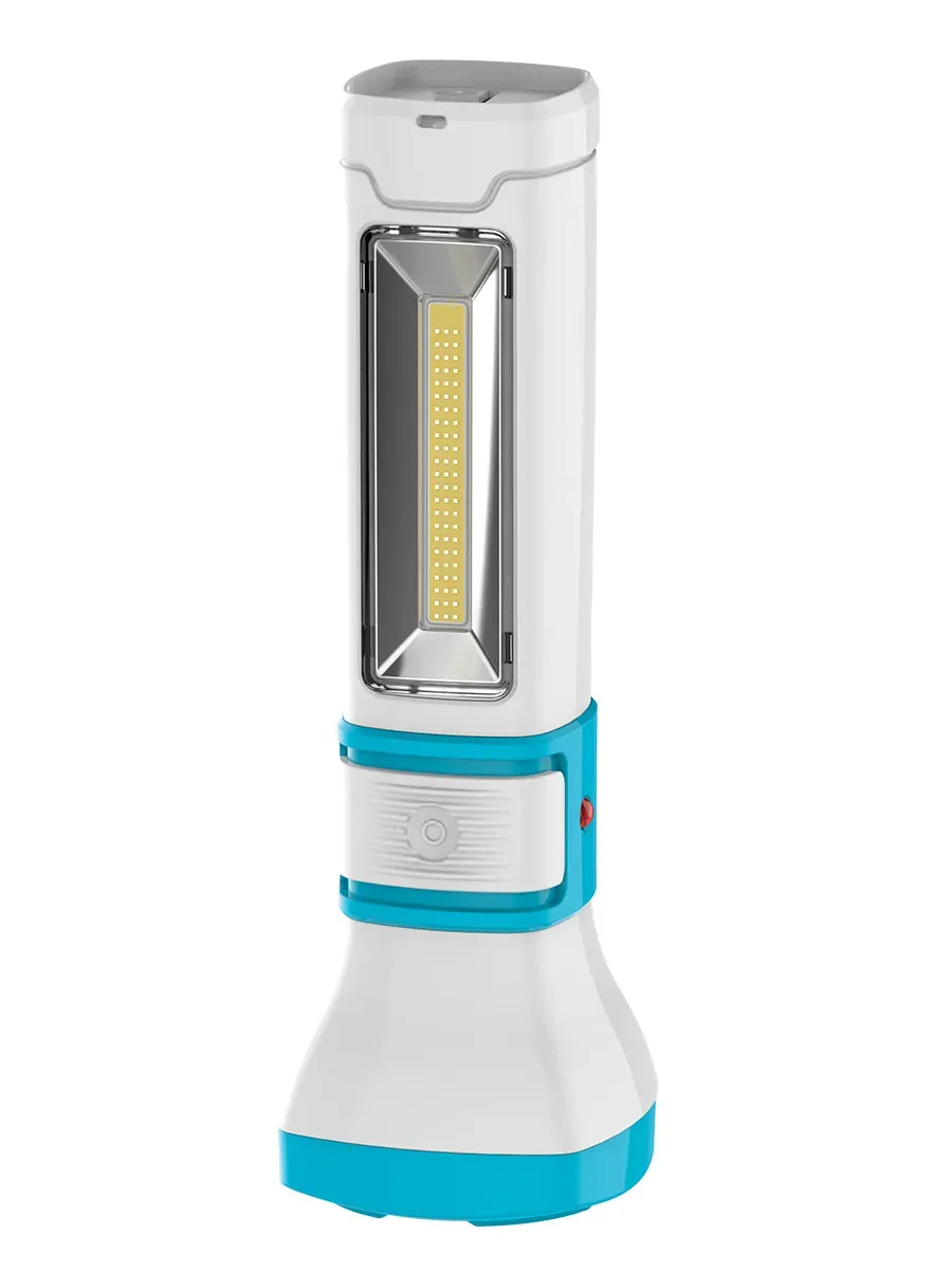 Фонарь ручной аккумуляторный 3W + 2W COB LED, аккум. 4V 1,2 Ah, 180Lm - 3 часов, 200 Lm - 6 часов Космос kocac7023wled