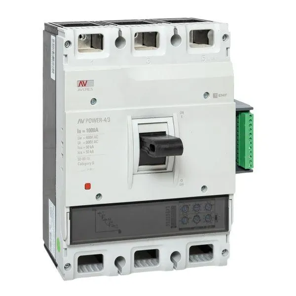 Выключатель автоматический av power-4/3 1000а 50ка etu2.2 EKF MCCB-43-1000-2.2-AV