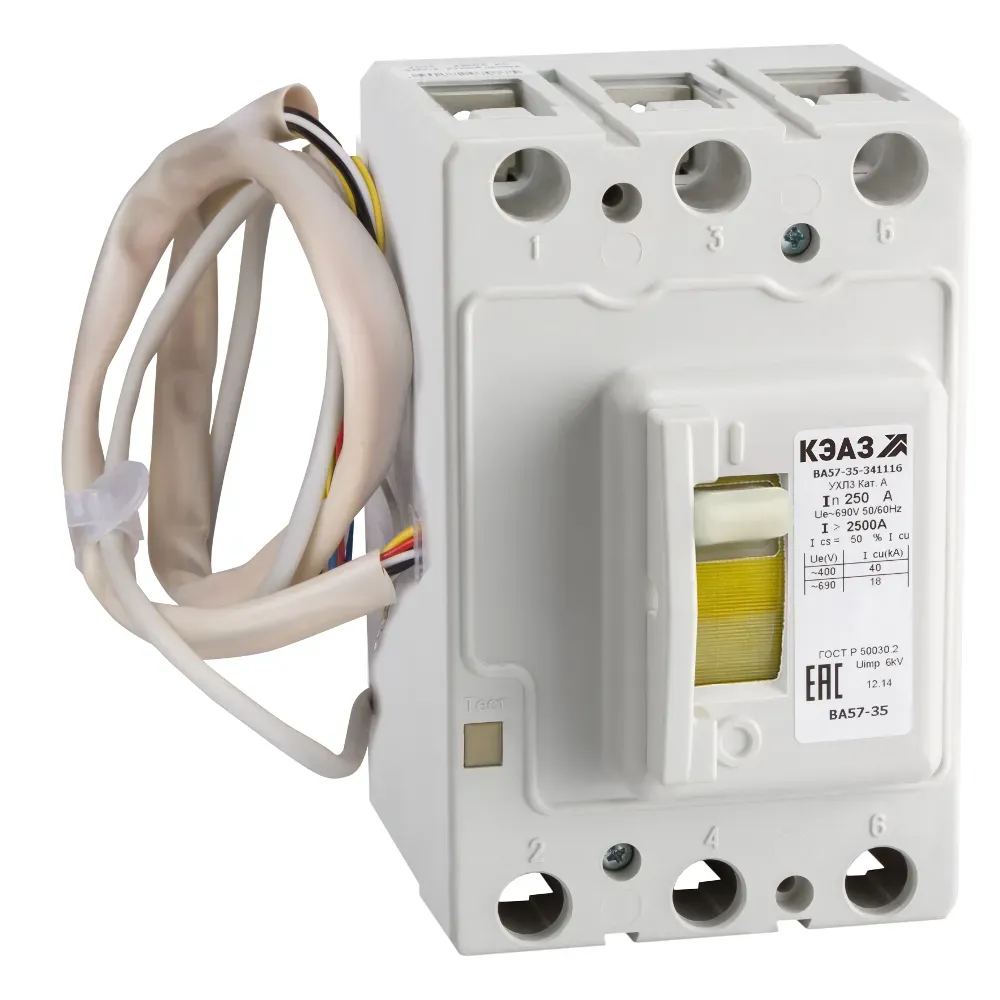 Выключатель автоматический ва57-35-345416-63а-500-690ac-рнн24ac-ухл3 КЭАЗ 109172