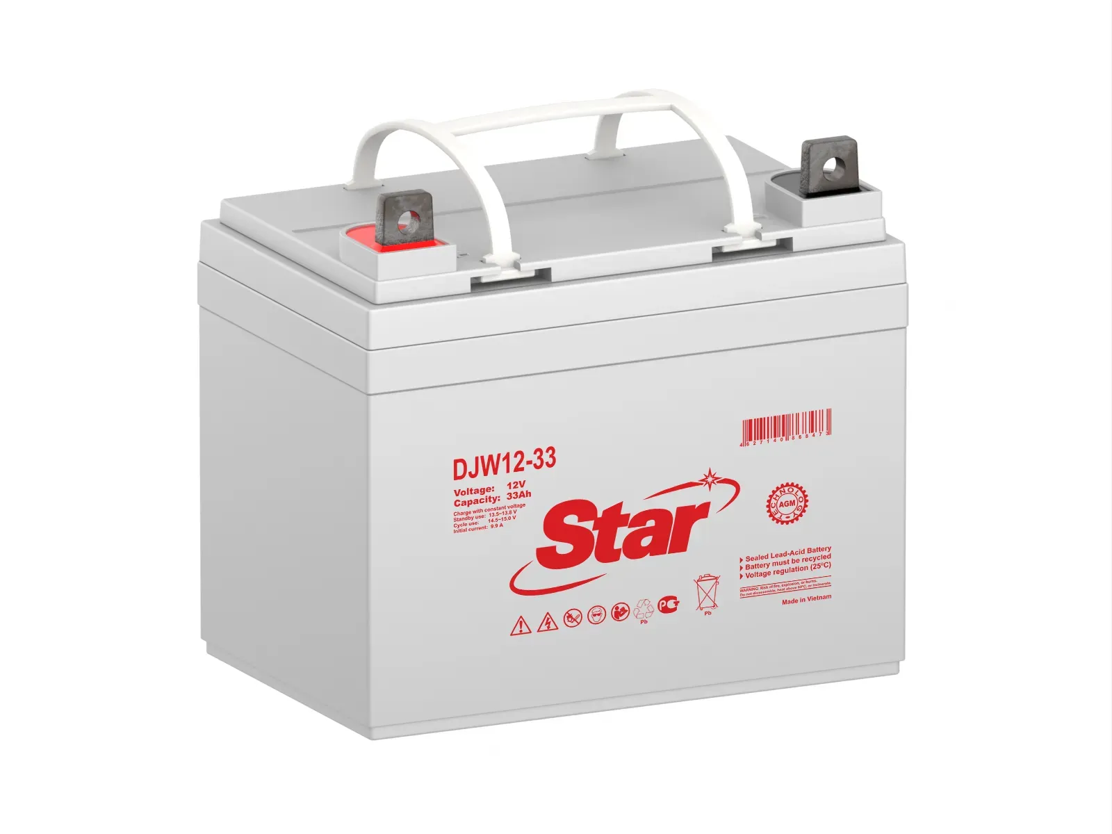 Аккумуляторная батарея DJW 12В 33Ач STAR NP STAR DJW12-33 STAR NP