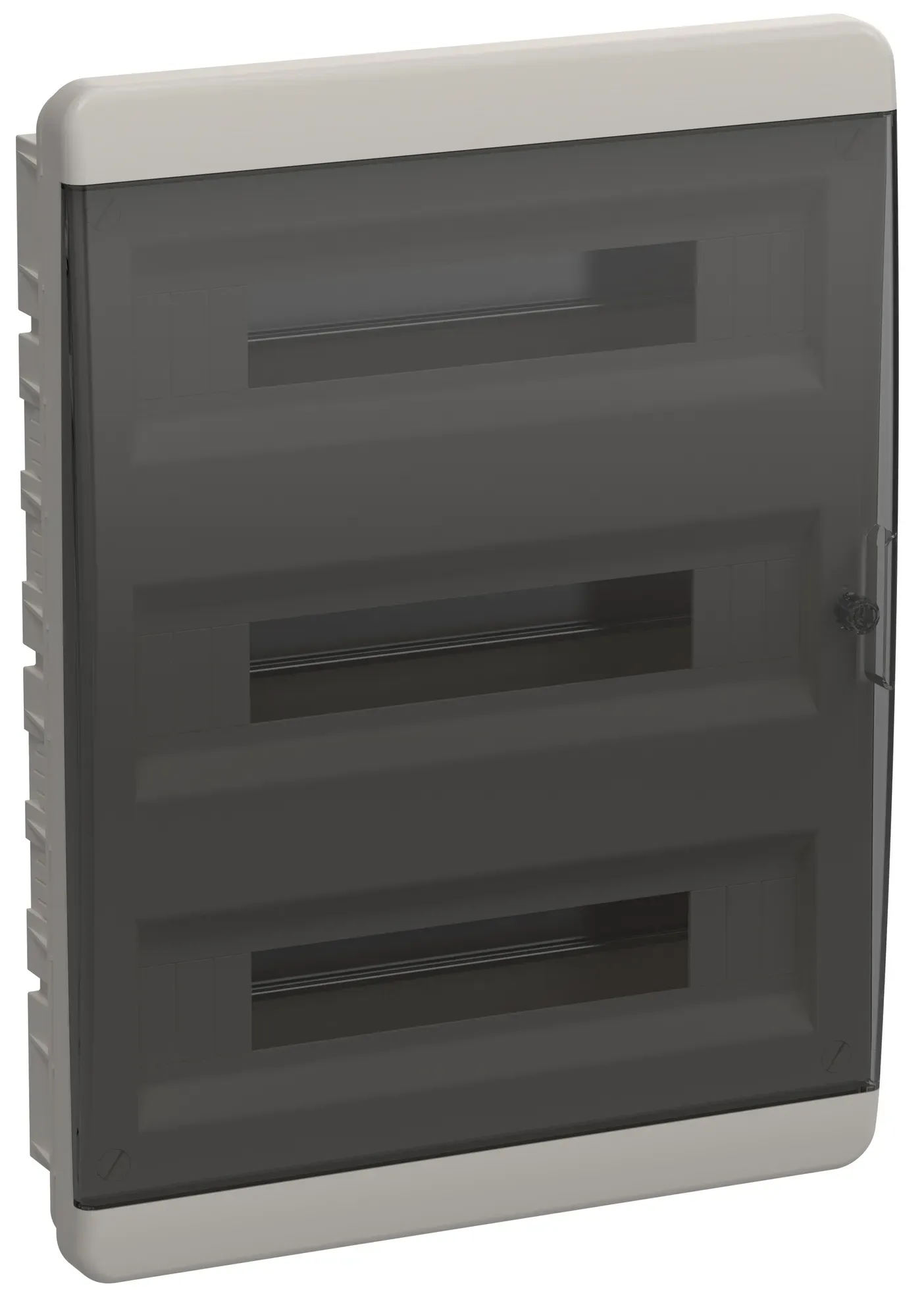 Tekfor корпус пластиковый встраиваемый щрв-п-54 ip41 черная прозрачная дверь iek IEK TF5-KP12-V-54-41-K01-K03