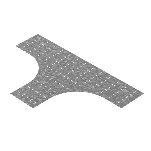 Донная вставка для тройника для лотков НЛО 500 мм, толщ. 1,0 мм, Сендзимир цинк OSTEC ДВТЛНЛО-500-1,0-R330-СЦ