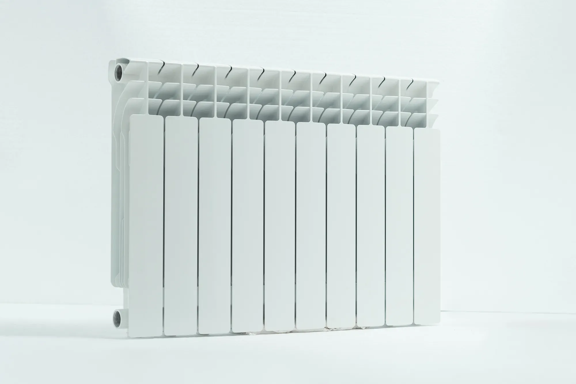 Радиатор алюминиевый секционный 500/100/10 боковое подключение Русский радиатор RRC500*100AL10