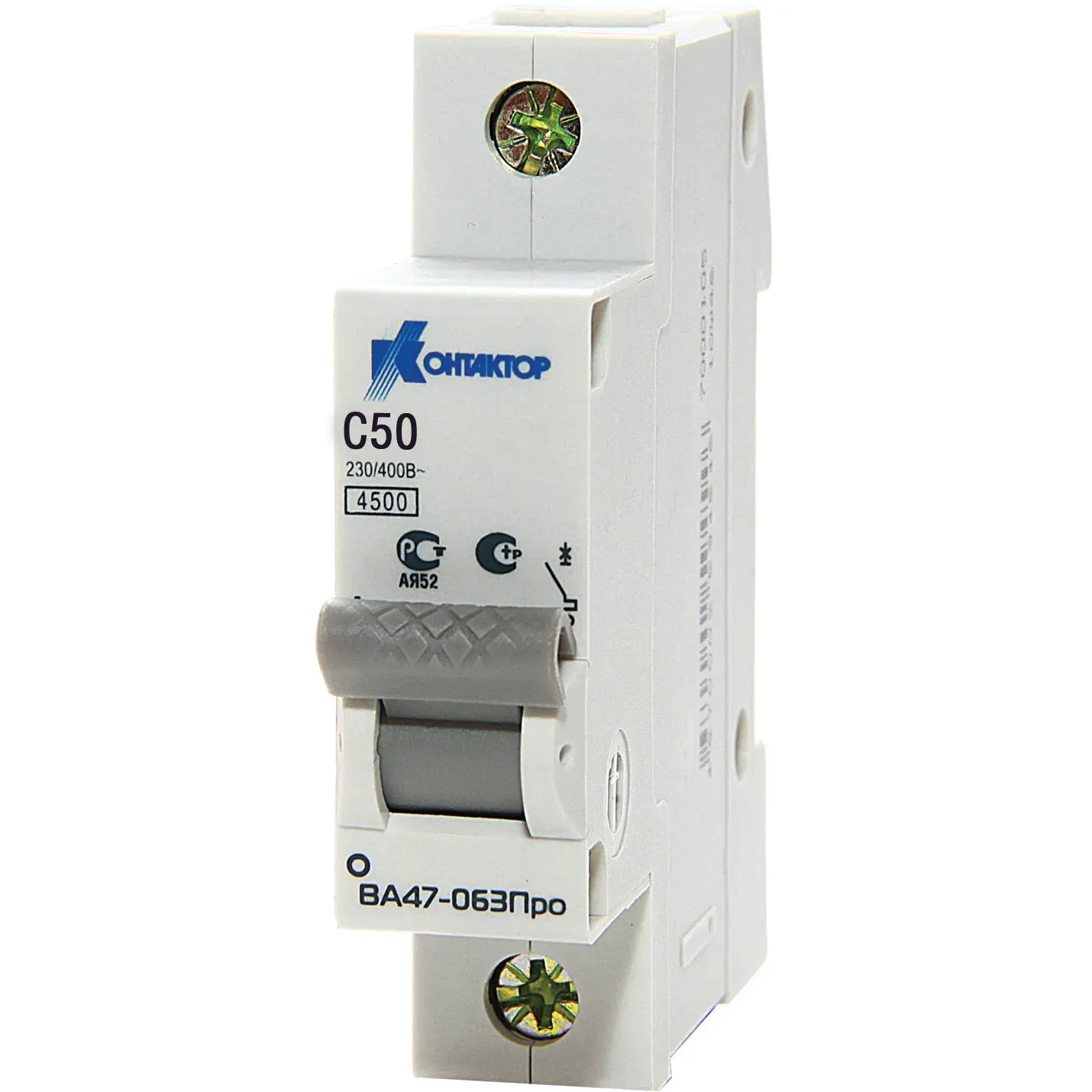 Выключатель автоматический однополюсный 10a в ва47-063про 4.5ka КОНТАКТОР УЛЬЯНОВСК 7000005