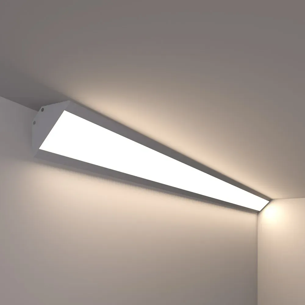 Светильник светодиодный RVE-PLS6423-500-Y (Линейный 500x64x23мм 13Вт накладной 4000K Серый 9006) RVElektro RVE00008022