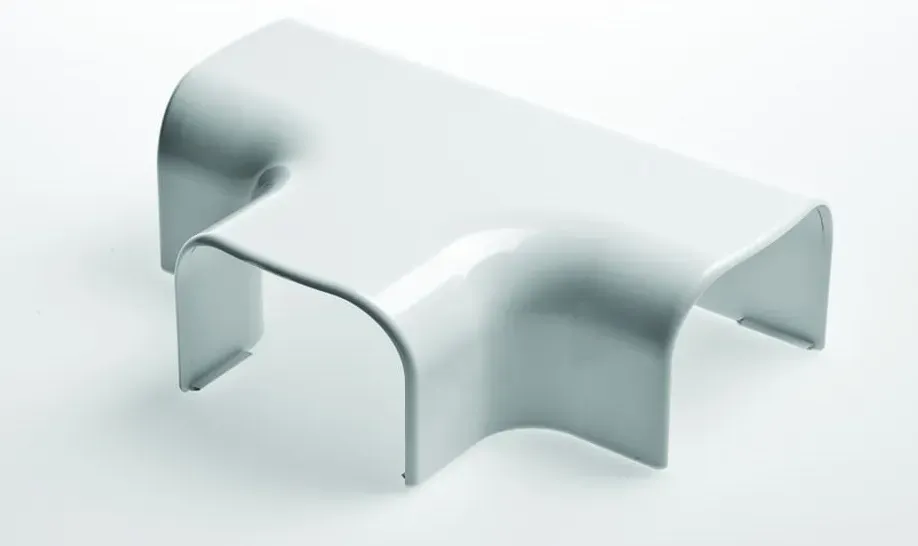 Тройник накладной 90°,74х55,белый