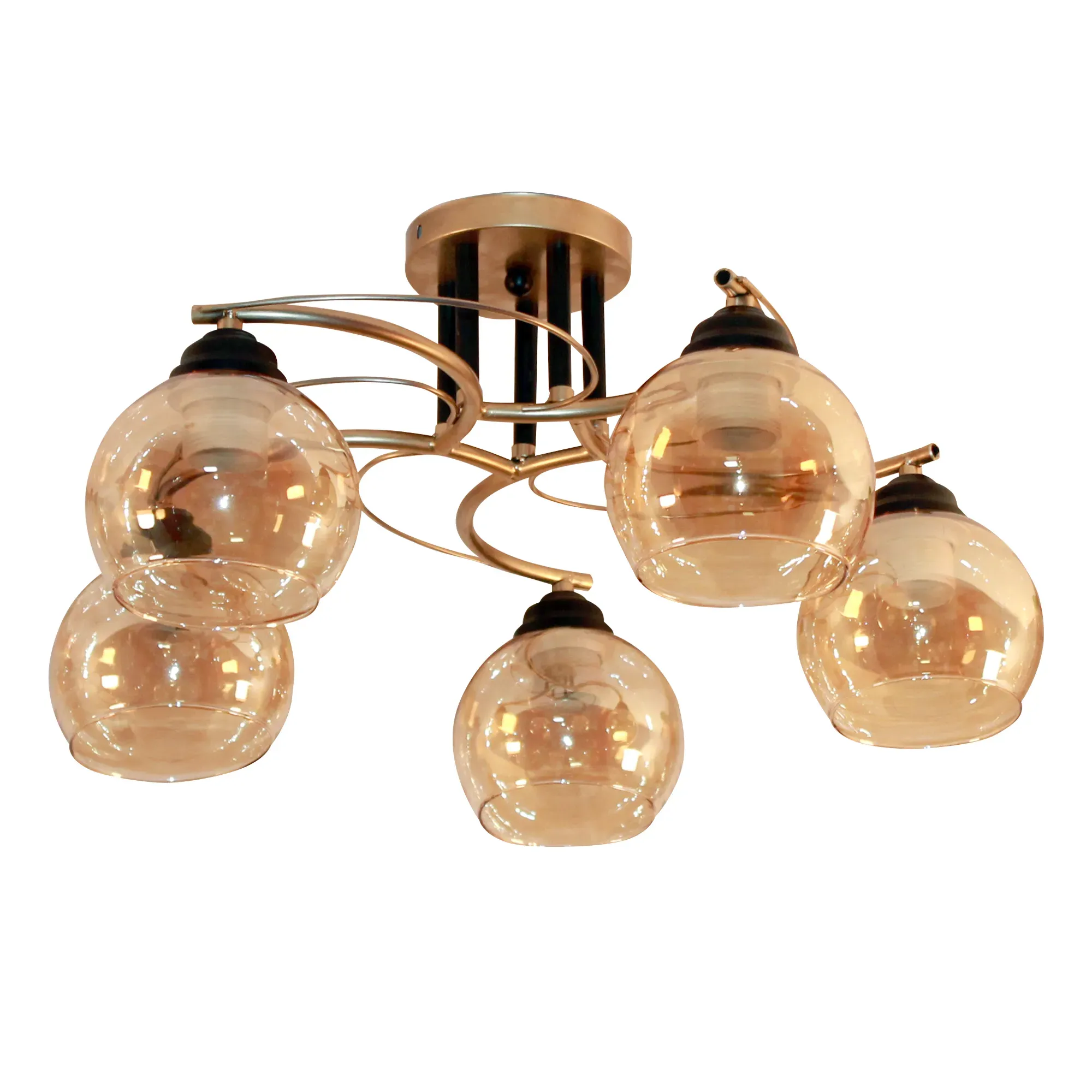 Светильник Лия5-А зол. НПБ 01-5х60-128 Е27 ИУ ЭЛЕТЕХ 1005404365