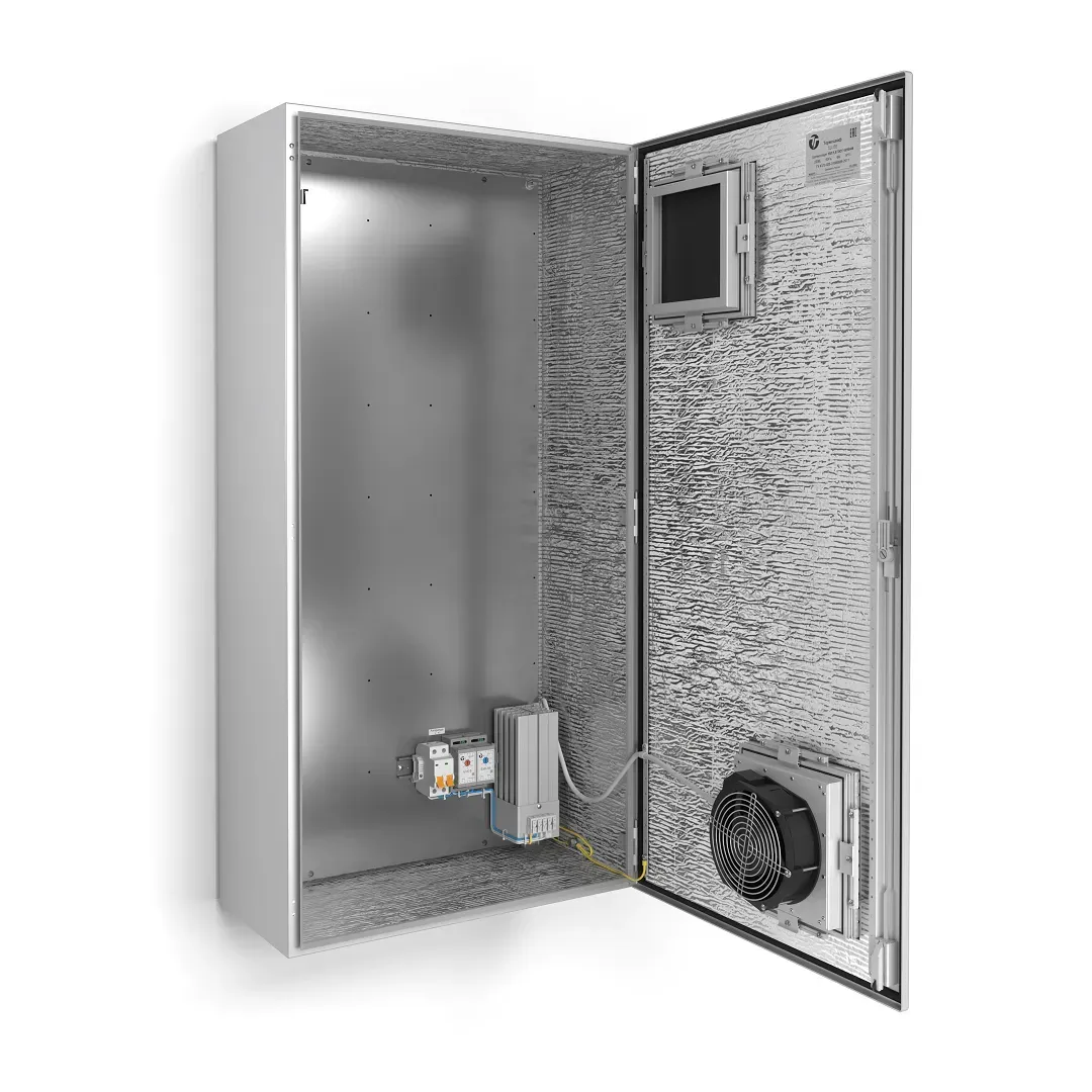 Термошкаф с обогревом и активной вентиляцией, ip55, -40град. до +50град.с, 600x1200x300 мм ТАХИОН-КЛИМАТ 52008