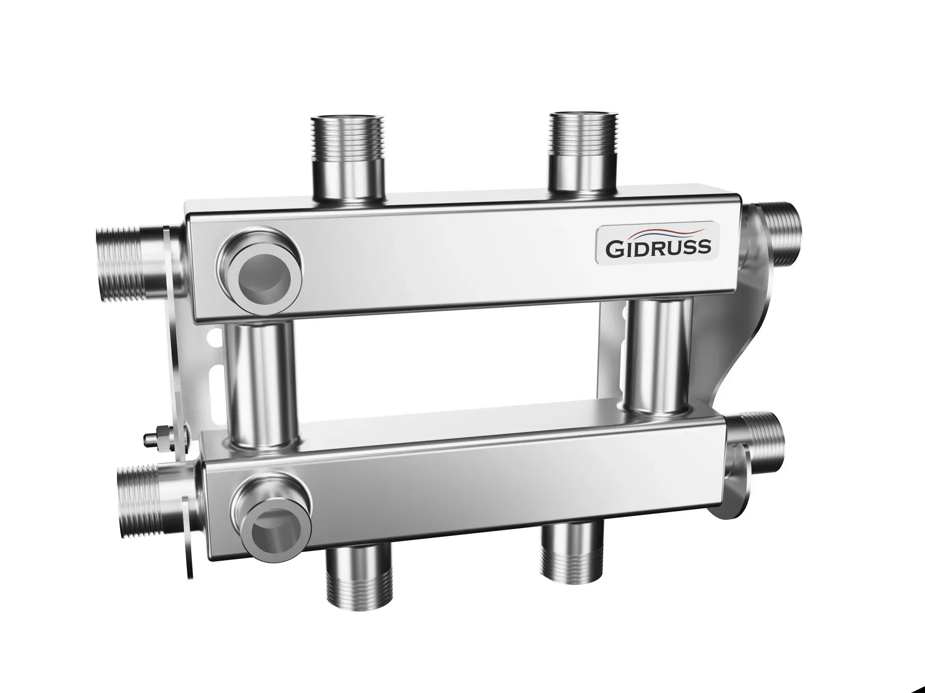 Коллектор кольцевой RMSS-40-2 на 2 контура G 3/4' для отопления Gidruss RM 40A30 21