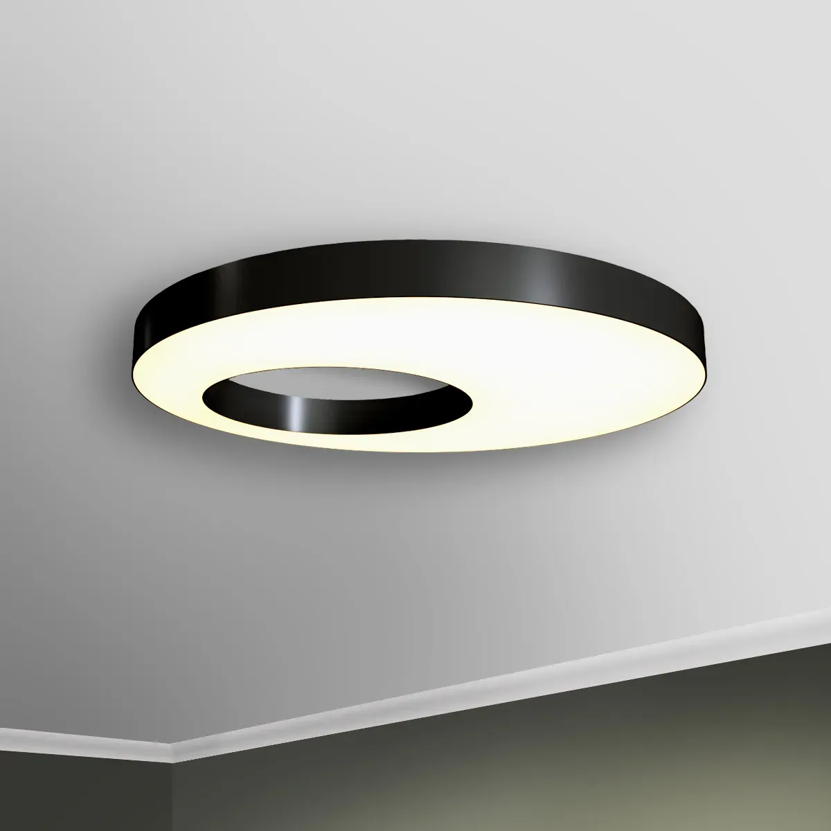 Светильник светодиодный RVE-LBX-APERTURA-600-N (Круг с отв. 600х600х100мм 29Вт Накладной 4000К Белый) RVElektro RVE00002113