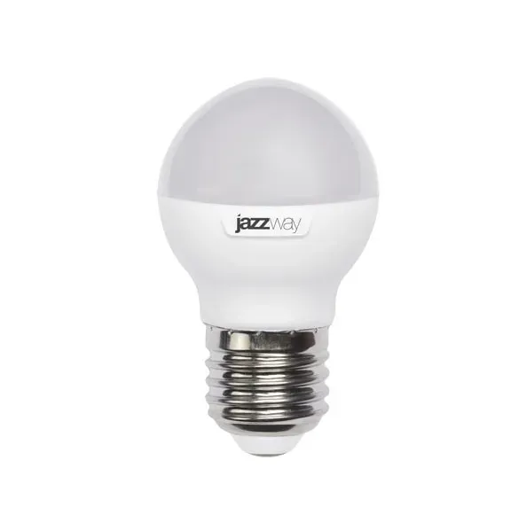 Лампа светодиодная led 9вт e27 холодный белый матовый шар JAZZWAY 2859662A