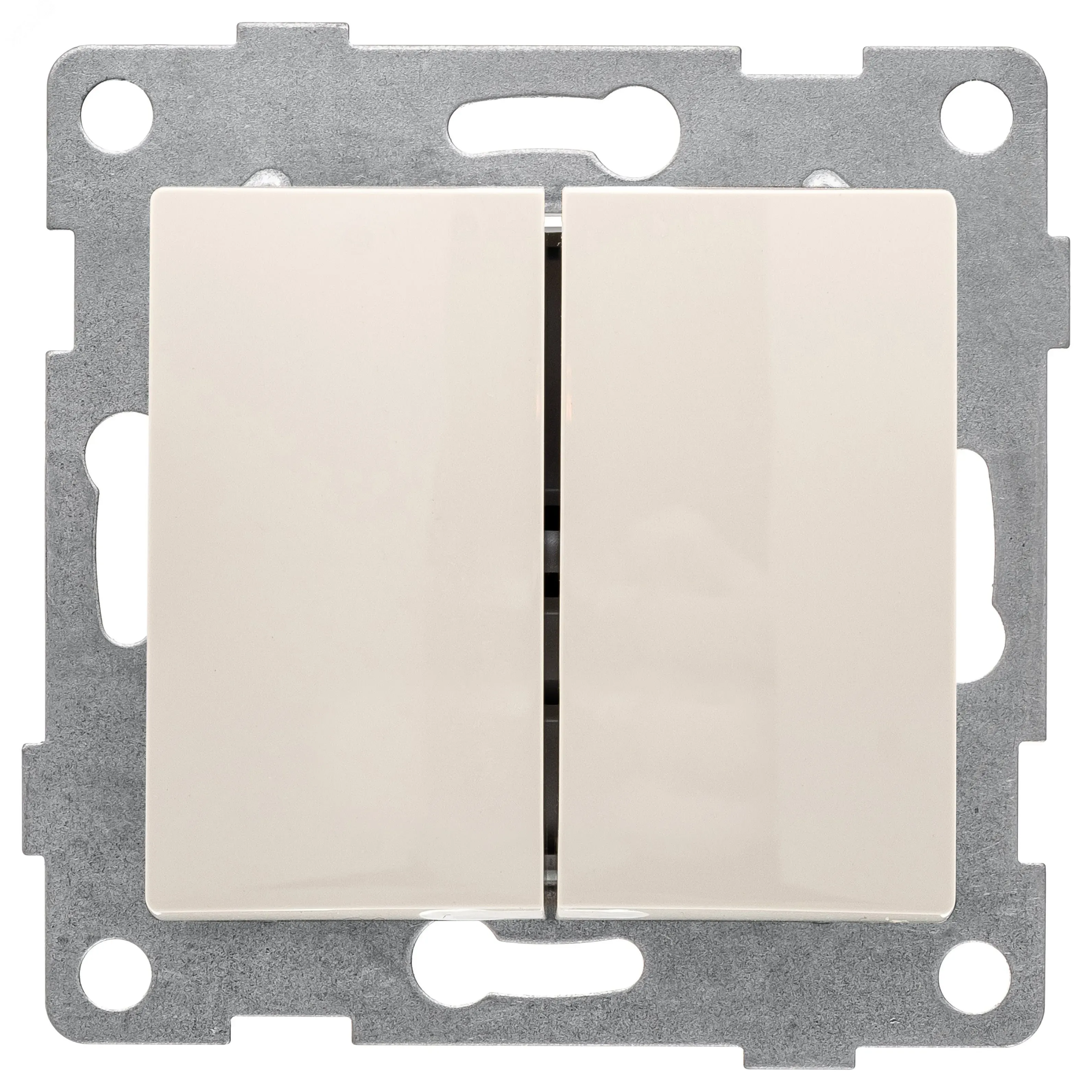 GUSI Bravo механизм выключателя 2кл., скрытая  установка,  10А, 250В. Цвет: бежевый. GUSI Electric С10В2-003